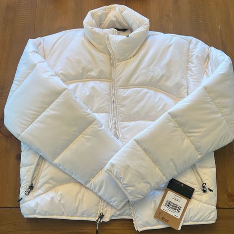 Brand New The North Face Tnf Puffer Jacket In Gardenia White. Never Worn. White North Face Puffer, The North Face Puffer Jacket, White Puffer Jacket, The North Face Puffer, North Face Puffer Jacket, White Jacket, North Face Jacket, Puffer Coat, Christmas List