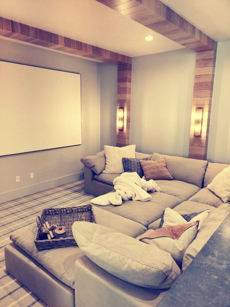 [Ad] 76 Home Theater Ideas For Basement Family Room Tricks You Never Thought Of #hometheaterideasforbasementfamilyroom Dream Movie Room, Movie Basement Ideas, Upstairs Lounge Area, Basement Movie Room Ideas, Cozy Basement Family Room, Movie Theater At Home, Basement Theater Room Ideas, Movie Room Ideas, Family Movie Room