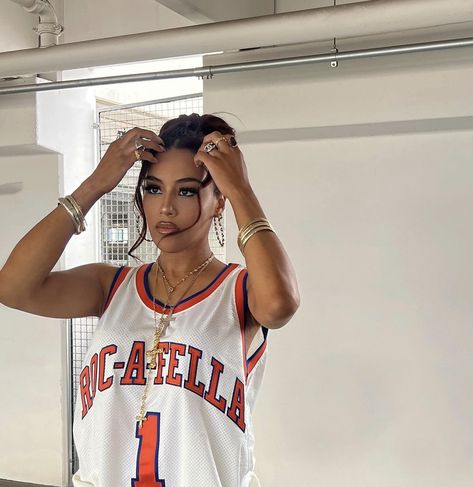 Nba Jersey Outfit, Basketball Jersey Outfit, Basketball Game Outfit, Freakum Dress, Jersey Party, Nba Outfit, 90s Fits, Party Outfits For Women, Halloween Costume Outfits