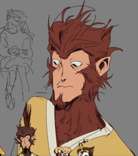 Monkey King Hero Is Back, Son Wukong, The Monkey King, Chinese Mythology, Sun Wukong, Journey To The West, Monkey King, Cartoon Art, Art Reference