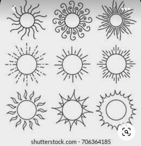 Sunshine Doodle Drawings, Sun Doodle Art, How To Draw The Sun, Sun Doodle Simple, How To Draw A Sun, Sun Simple Drawing, Easy Sun Drawing, Simple Sun Drawing, Sun Drawing Design