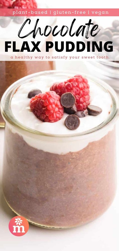 This tasty chocolate flaxseed pudding is a healthy and delicious breakfast, snack, or dessert. It's a low-calorie treat that's healthy, too. Flax Seed Pudding, Flaxseed Pudding, Pecan Milk, Lunchbox Recipes, Vegan Pudding, Raw Recipes, Protein Pudding, Chocolate Protein Powder, Dried Strawberries