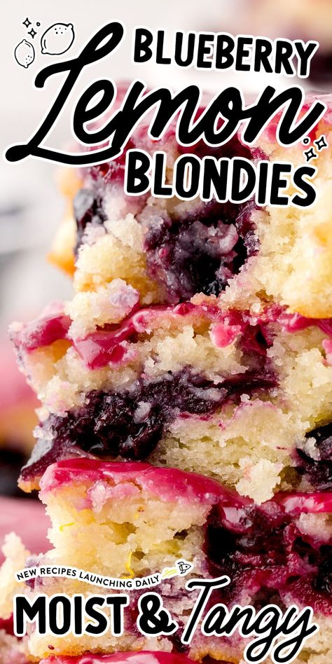 Lemon Blueberry Blondie Bars, Blueberry Blondies 12 Tomatoes, Lemon Blueberry Blondies, Blueberry Blondies Recipe, Light Blueberry Desserts, Blueberry Lemon Desserts, Lemon Blueberry Recipes, Blueberry Lemon Dessert, Lemon Blueberry Desserts