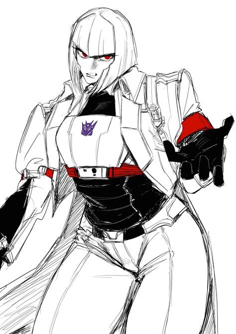 Bishoujo Transformers, Transformers Genderbend, Transformers Cosplay, Transformers Comic Art, Transformers One, Megatron Art, Human Oc, Transformers Humanized, Arcee Transformers