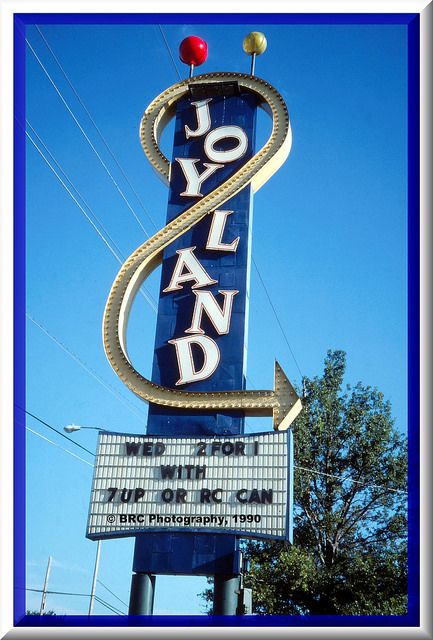 Joyland Park, Wichita, Kansas -1990 | Joyland Amusement Park… | Flickr - Photo Sharing! Joyland Amusement Park, Vintage Places, Kansas Usa, Nightclub Design, Storage Building, Old Abandoned Houses, Forgotten Places, Kids Memories, Wichita Kansas