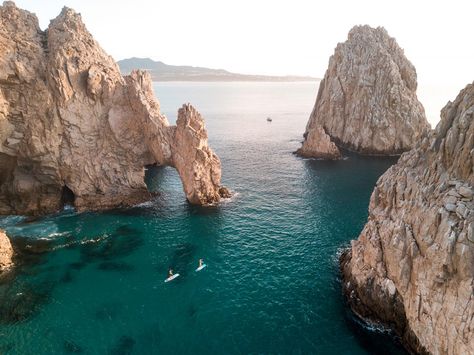 Paddleboarders on the Sea of Cortez, Los Cabos, Mexico  #bajacalifornia #mexico #travel International Bachelorette Destinations, Bachelorette Destinations, San Lucas Mexico, Cabo San Lucas Mexico, Mexico Resorts, Seaside Resort, The Arch, Beach Getaways, Destin Beach