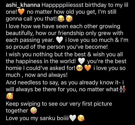 Bday Message, Happy Birthday Text Message, Caption Inspiration, Insta Hacks, Happy Birthday Wishes Song, Insta Bio Quotes, Friend Dates, Birthday Wishes Songs, Birthday Quote