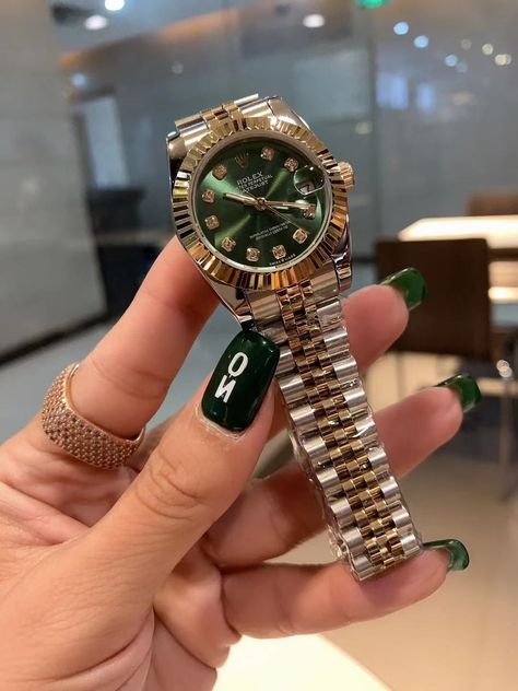 Female Rolex Watches, Rolex Watches Women Aesthetic, Women’s Rolex Watches, Wedding Bands For Women Diamond, Gold Rolex Women, Most Expensive Watches, Platinum Wedding Bands, Rolex Prices, Omega Ladies