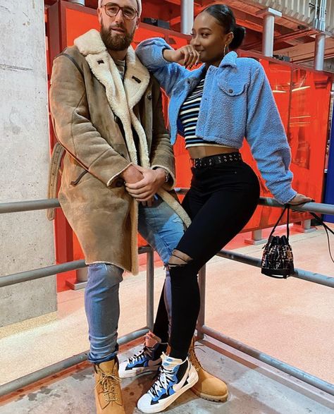 Ambw Couples, Couple Aesthetic Outfits, Interracial Couples Bwwm, Black Men Fashion Urban, Couples Outfits, Black Woman White Man, Swirl Couples, Bwwm Couples, Interacial Couples