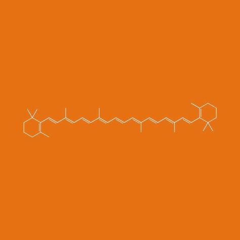 Happy #moleculemonday ! repost @ministryofchemistry  β-#Carotene is an organic strongly colored #red-#orange #pigment abundant in #plants and #fruits. It is a member of the #carotenes which are #terpenoids (isoprenoids) synthesized #biochemically from eight isoprene units and thus having 40 carbons. Among the carotenes β-carotene is distinguished by having beta-rings at both ends of the molecule. β-Carotene is biosynthesized from geranylgeranyl pyrophosphate.  β-Carotene is the most common form Biochemistry, Food Coloring, Chemistry, Orange, Plants, Red, Instagram