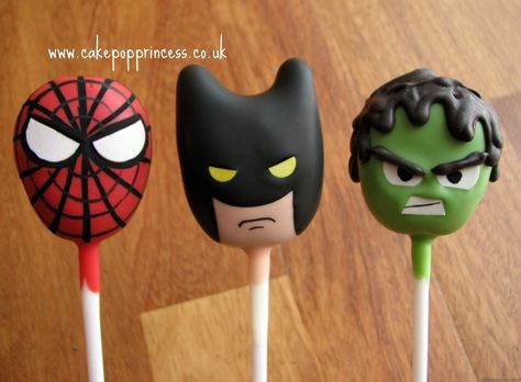 27 Insanely Clever Cake Pops You Won't Believe Exist Superhero Cake Pops, Boy's Day, 50 Cake, Cake Pop Designs, Cake Pop Decorating, 50th Cake, Cupcakes Decorados, Superhero Cake, Oreo Pops