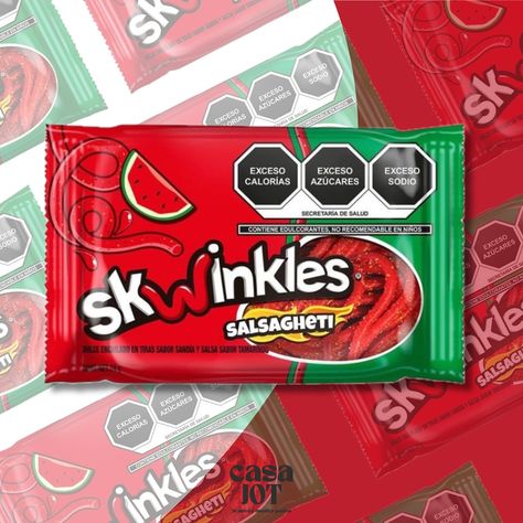 ¡El sabor que te hará volver por más! 🔥 Los Skwinkles Salsagheti son el mix ideal de dulce y picante, perfecto para tus antojos! Lps. 25 / Unidad #CasaJOT #skwinklessalsagheti #DulcesMexicanos #AntojoPicoso #dulcesmexicanosenhonduras Diy Dulces Enchilados, Dulces Enchilados Logo, Chamoy Pickles Kit, Spicy Mexican Candy, Limited Edition Shopkins, Tamarindo, Lps