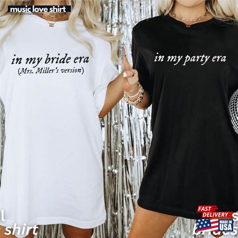 Retro Bachelorette Shirts Funny In My Bride Era Classic T-Shirt Check more at https://musicloveshirt.com/product/retro-bachelorette-shirts-funny-in-my-bride-era-classic-t-shirt/ Bachelorette Shirts Funny, Funny Bachelorette Shirts, Retro Bachelorette, Funny Bachelorette, Bachelorette Party Gift, Gift For Bridesmaids, Black Bridesmaids, Bride Shirt, White Bride