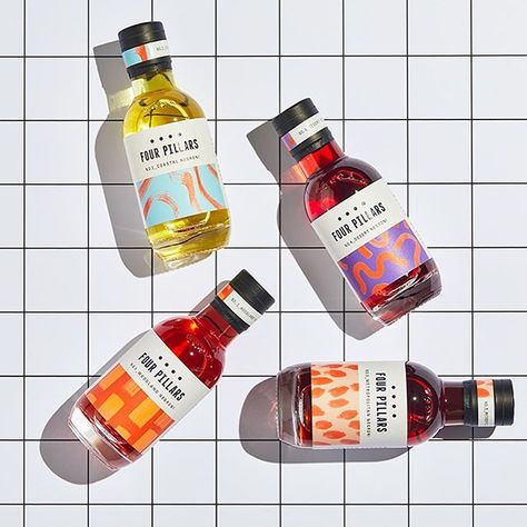 Instagram'da Garden State Hotel: “Just six days to go until we kick off Negroni Week with our friends at @fourpillarsgin! Their resident Creative Director of Drinks, James…” Portfolio Moodboard, Drinks Packaging Design, Bottle Design Packaging, Infused Oil, Alcohol Packaging, Perfume Packaging, Skincare Packaging, Garden State, Food Poster Design