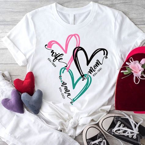 Love Store, Personalized Clothes, Valentines Shirt, Love T Shirt, Personalized T Shirts, 30 Day, Classic T Shirts, Baby Onesies, Shirt Designs