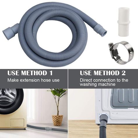 Washing Machine Drain Hose, Drain Pipe, Hose Clamps, Creative Home, Garden Hose, Drain, Washer, Washing Machine, Drums