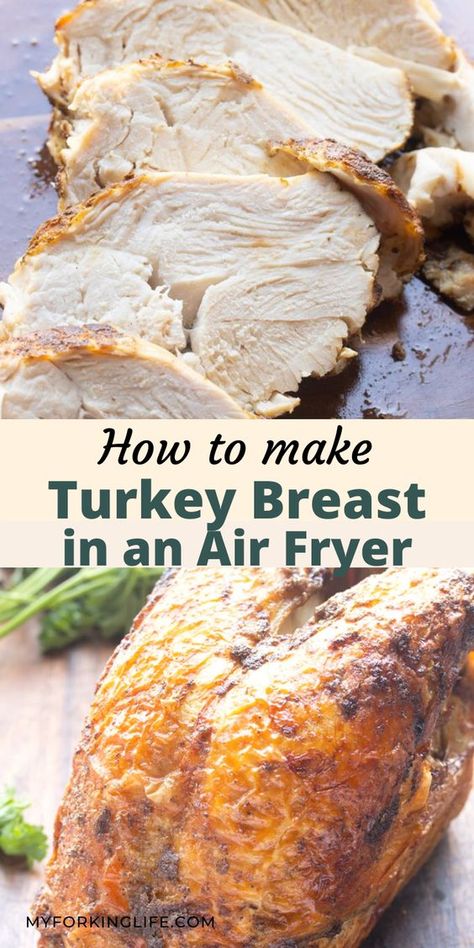 Best Whole Chicken Recipe, Air Fryer Turkey Breast, Air Fryer Turkey, Cooking Turkey Breast, Air Fryer Fried Chicken, Turkey Breast Recipe, Fried Turkey, Air Fryer Oven Recipes, Healthy Salmon Recipes