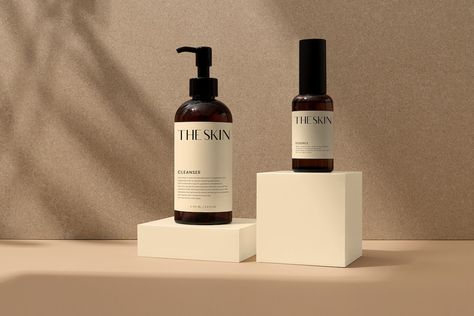 Pump bottle label mockups, skincare product packaging design psd | free image by rawpixel.com / Ake Skincare Product Packaging, Skincare Mockup, Skincare Label, About Skincare, Product Packaging Design, Cosmetics Mockup, Face Pack, Product Mockup, Pump Bottle