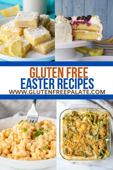 Easy to make gluten free Easter recipes that are perfect for Easter dinner. Desserts, side dishes, and mains. Everything you need in one place. Gluten Free Easter Dinner, Gluten Free Green Bean Casserole, Easter Dinner Sides, Gluten Free Dessert Recipes, Luncheon Recipes, Dinner Paleo, Gluten Free Holiday Recipes, Gluten Free Easter, Gluten Free Dessert