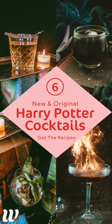 Harry Potter Cocktails, Harry Potter Dinner, Harry Potter Drinks, Harry Potter Movie Night, Harry Potter Day, Handmade Halloween Decorations, Harry Potter Marathon, Harry Potter Halloween Party, Unique Wreaths