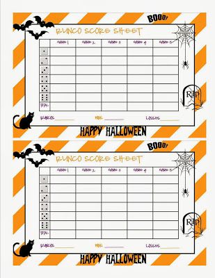 Halloween Bunco Sheet Halloween Bunco Score Sheets Free, Bunco Score Sheets Printable Free Halloween, Halloween Bunco Ideas, Bunco Party Themes October, October Bunco Ideas, Halloween Bunco Score Sheets, Bunco Halloween Theme, Halloween Bunco Party Ideas, Bunco Food Ideas