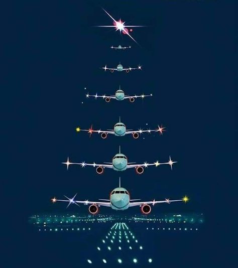 Happy Holidays Airplane Christmas, International Christmas, Themed Christmas Tree, Aviation Decor, Airplane Decor, Black Christmas Trees, Christmas Ad, Graphic Design Lessons, Christmas Poster