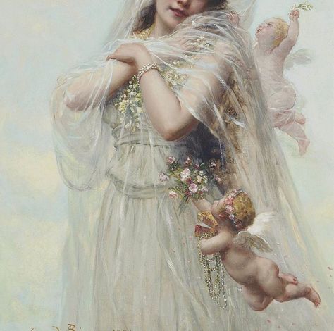 An Allegory of Spring’ - Edouard Bisson Edouard Bisson, Academic Art, Spring Mood, Elegant Art, Young Artist, Insta Art, Art Day, Aesthetic Art, Art Boards