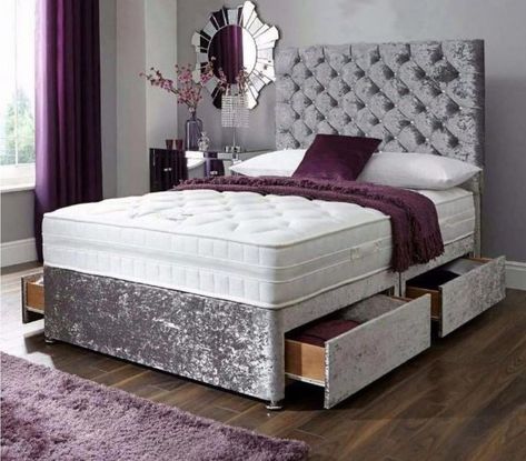 Side Drawers, Tv Beds, Divan Bed, Mattress Sofa, Headboard Designs, Bed Size, Beds & Bed Frames, Pink Bedding, Bed Base