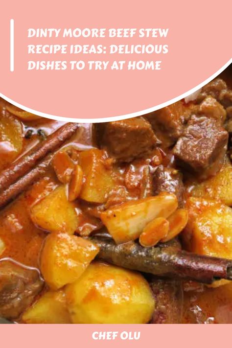 Dinty Moore Beef Stew Recipe Ideas: Delicious Dishes To Try At Home Dinty Moore Beef Stew Recipe, Canned Stew, Dinty Moore Beef Stew, Beef Cubed Steak, Crockpot Christmas, Stew Dinner, Fig Jam Recipe, Gourmet Meals, Making Mashed Potatoes