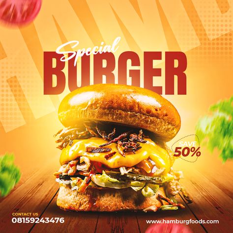 Burger Specials, Food Flyer, Adobe Illustrator Design, Graphic Design Cards, Creative Flyer Design, Church Poster Design, Geometric Design Art, Photoshop Tutorial Design, Graphic Design Ads