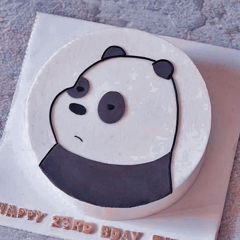 Panda Cake Ideas, Architecture Cake, Panda Birthday Cake, Panda Cake, Bento Cakes, Anime Cake, Korean Cake, Panda Birthday, Mini Tortillas