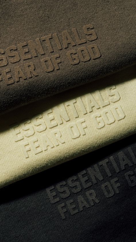 Essential Fear Of God Wallpaper, Fear Of God Aesthetic, Essentials Wallpaper, Essentials Brand, Essentials Logo, Essentials Fear Of God, Aesthetic Objects, Fashion Design Collection, Fear Of God Essentials