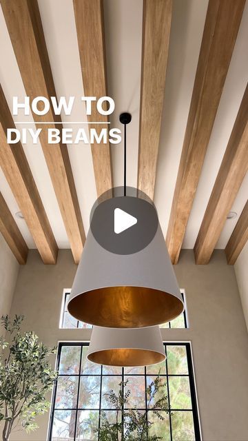 Angela Rose | DIY and Design on Instagram: "BEAMS of your DREAMS…and my signature custom stain mix: @minwaxusa Weathered Oak + Early American (I’ve used this combo hundreds of times and love it every time). See reel and stories for details on the finishing process!

#minwaxsignaturemix #minwaxpartner" Beam Stain Colors, Weathered Oak And Early American, Angela Rose, Rose Diy, Jenna Sue, My Signature, Weathered Oak, Wood Beams, Early American