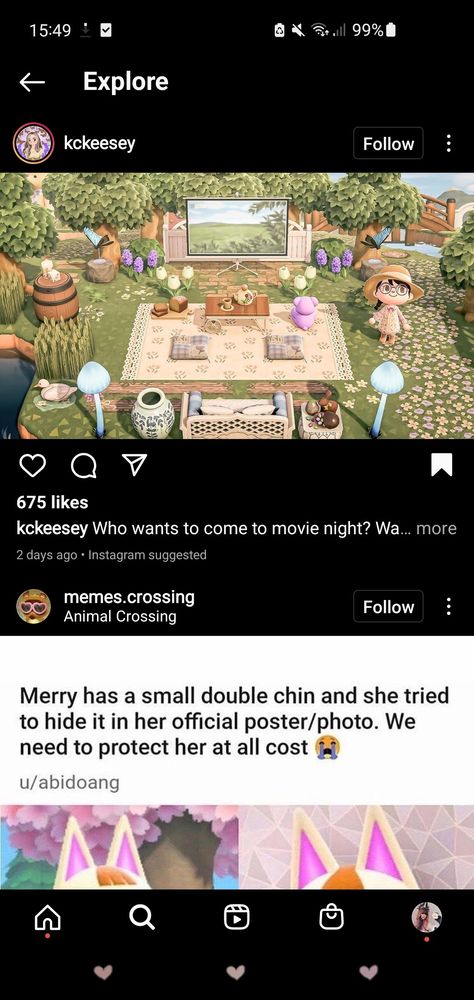 Acnh Outdoor Theater Design, Animal Crossing Projector Screen, Animal Crossing Outdoor Theater, Outdoor Movie Acnh, Acnh Movie Theatre Codes, Acnh Cinema Design, Animal Crossing Drive In Movie, Outdoor Cinema Animal Crossing, Animal Crossing Telescope Area