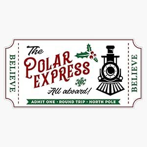 Polar Express Ticket Christmas Quote Sticker Bumper Sticker Vinyl Decal 5 Christmas Polar Express, Polar Express Ticket, Polar Express Tickets, Christmas Quote, Polar Express, Etsy Christmas, Quote Stickers, White Stickers, Christmas Quotes