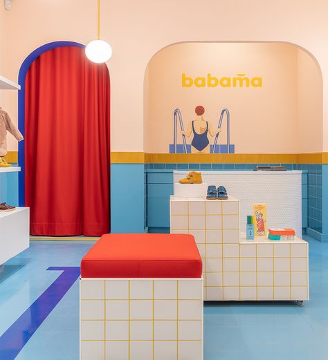 Colorful Retail Design, Toy Store Interior, Kids Store Design, Concept Store Interior, Aesthetics Background, Aesthetic Store, Bright Interior Design, Store Concept, Trendy Interiors