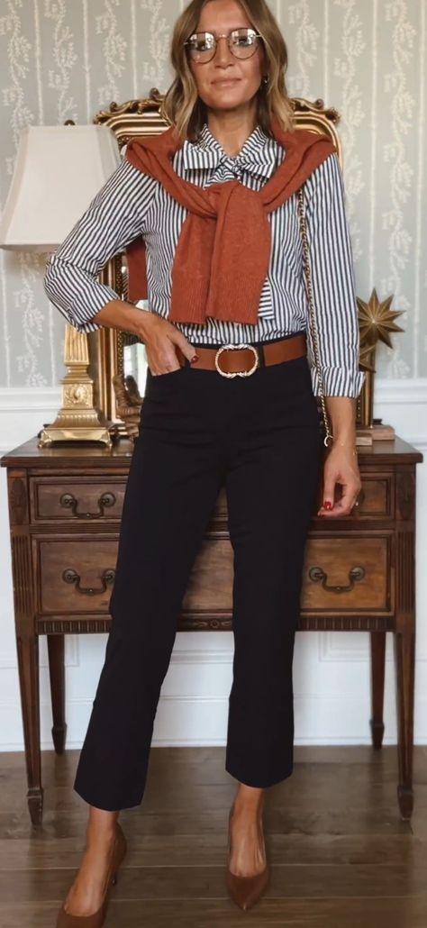 Preppy Outfits Office, Preppy Fall Work Outfits, Preppy Business Casual Outfits, Daily Look Outfits Work, Black Pant Summer Outfit, Preppy Outfits Work, J Crew Work Outfits Women, Company Picnic Outfit, Preppy Work Outfits Women