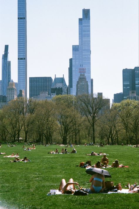 Nyc Family Aesthetic, Park With Friends Aesthetic, City Park Aesthetic, Central Park Aesthetic, Central Park Picnic, Summer In The Park, Park Scene, Movie In The Park, Park Aesthetic