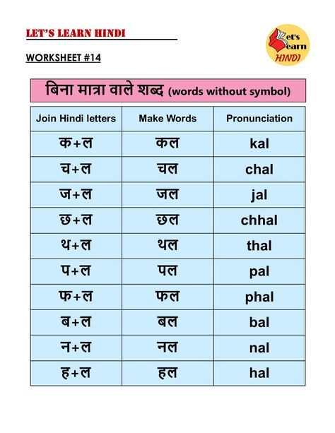 #hindiwords #hindiletterwords #withoutsymbolwords #learnhindi Teaching Hindi | Practice two letter words without symbol 2 Letter Words, Study Sheet, Hindi Learning, Kindergarten Word Families, Two Letter Words, Maths Worksheet, Life Skills Kids, Hindi Grammar, Classroom Awards