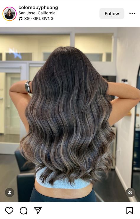 Icy Brown Hair, No Bleach Highlights, No Bleach Balayage Dark Hair, Dark Mid Length Hair, Highlights Brown Hair Balayage, Bday Hair, Redken Hair Color, Haircuts Ideas, Redken Hair Products