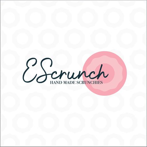 Scrunchie Logo #ideas 💎. Scrunchie Business Name Ideas, Scrunchies Logo, Scrunchie Business, Sewing Business Logo, Business Logo Ideas, Free Business Logo, Logo Online Shop, Logo Handmade, Unique Logos