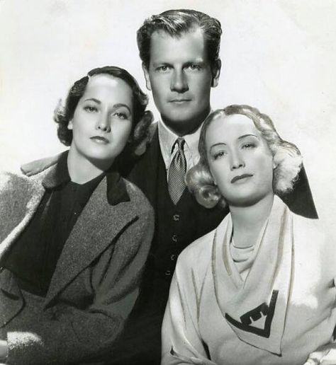 Joel McCrea with Merle Oberon and Miriam Hopkins in "These Three" (1936) Miriam Hopkins, Merle Oberon, The Scarlet Pimpernel, Scarlet Pimpernel, Old Hollywood Movie, Creative Circle, Old Hollywood Movies, Hollywood Cinema, Foreign Film