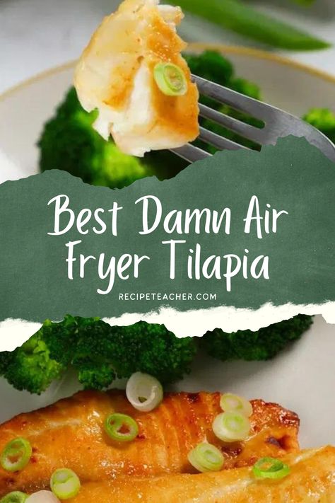 Air Fryer Tilapia, Easy Tilapia, Tilapia Recipes Easy, Meal Planing, Tilapia Recipe, Plane Food, Teriyaki Glaze, Best Air Fryer, Honey And Soy Sauce