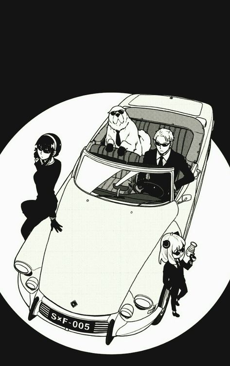 Spy X Family Wallpaper Black And White, Spy X Family Black And White, Manga Poster Black And White, Spy X Family Poster, Spy X Family Art, Geek Illustration, Spy Family Wallpaper, Spy X Family Wallpaper, Spy X Family Manga