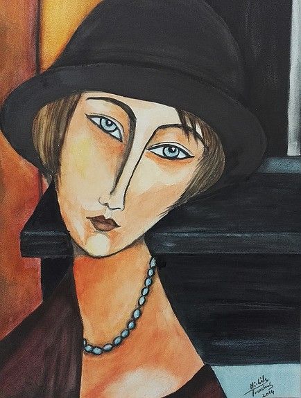 Modigliani Portraits, Modigliani Art, Modigliani Paintings, Klimt Art, Amedeo Modigliani, Figurative Art, Portrait Art, Painting Inspiration, Portrait Painting