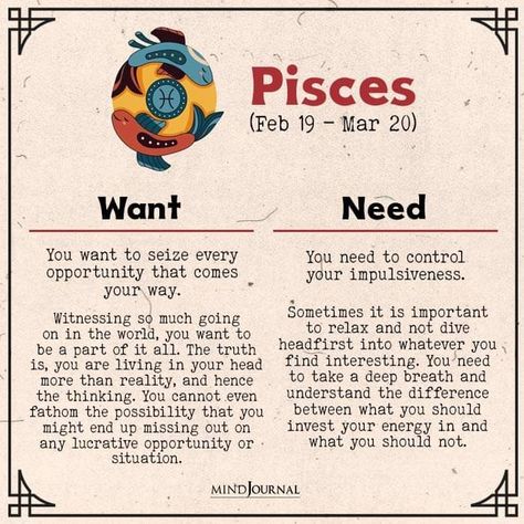 Pisces Traits Woman Truths, Pisces Description, What Pisces Thinks Of The Other Signs, February Pisces Vs March Pisces, Pisces Ruling Planet, Needs Vs Wants, Astrology Pisces, Zodiac Traits, Serious Relationship