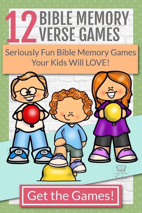 Do you help children memorize Bible verses? Whether you are teaching one child at home or 25 children in a classroom, you need easy ways to make memory verse time seriously fun. These 12 Bible memory verse games will help you to do exactly that – with very little prep time and using objects you probably already have in your home! Memory Verse Games For Preschoolers, Preschool Bible Games, Bible Verse Games For Kids, Bible Verse Activities For Kids, Memory Verse Games For Kids, Preschool Bible Verses, Bible Games For Kids, Memorize Bible Verses, Bible Class Activities