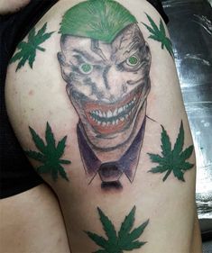 Tato Joker, Tato Naruto, Awful Tattoos, Arte Bob Marley, Horrible Tattoos, Terrible Tattoos, Unique Tattoos For Men, Tato Naga, Tato Paha