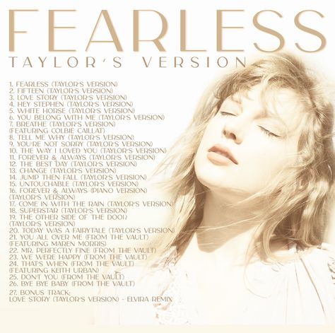 Taylor Nation on Twitter: "It's taken us this long, baby, but we’ve figured you out 🕵️🔎 the songs #FromTheVault have been unlocked! 🔓 We can’t wait to listen to #FearlessTaylorsVersion! Which song are you most excited for? https://t.co/9KGcu2343t… https://t.co/dhSrQG7xCD" Fearless Tv, Taylor Swift Discography, Fearless Album, Taylor Swift New Album, Colbie Caillat, Maren Morris, Taylor Swift Fearless, All About Taylor Swift, You Belong With Me