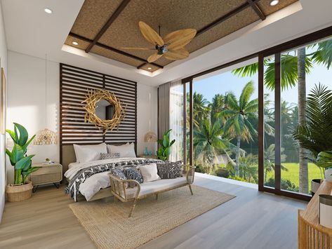 The Kayu | Villa Builders in Bali | Balitecture Tropical Beach Houses, Bali Design, Small Villa, Bali House, Natural Homes, Open Concept Layout, Boundary Walls, Resort Design, Tropical House